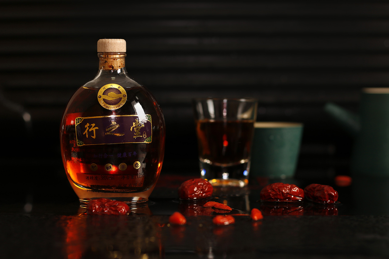 补酒包装设计行之堂