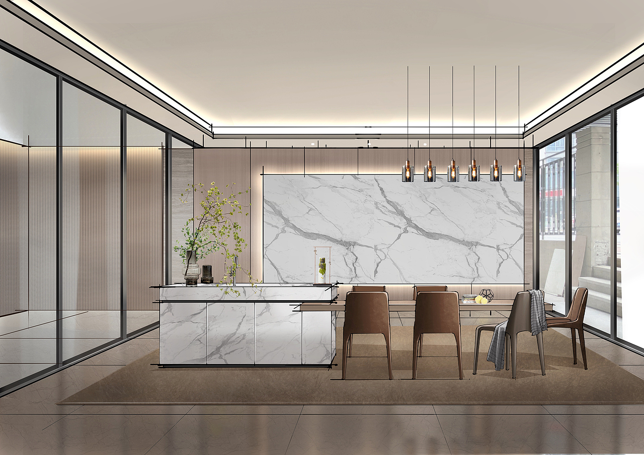 手绘也能画全景#全景#室内手绘#室内设计#ipad手绘