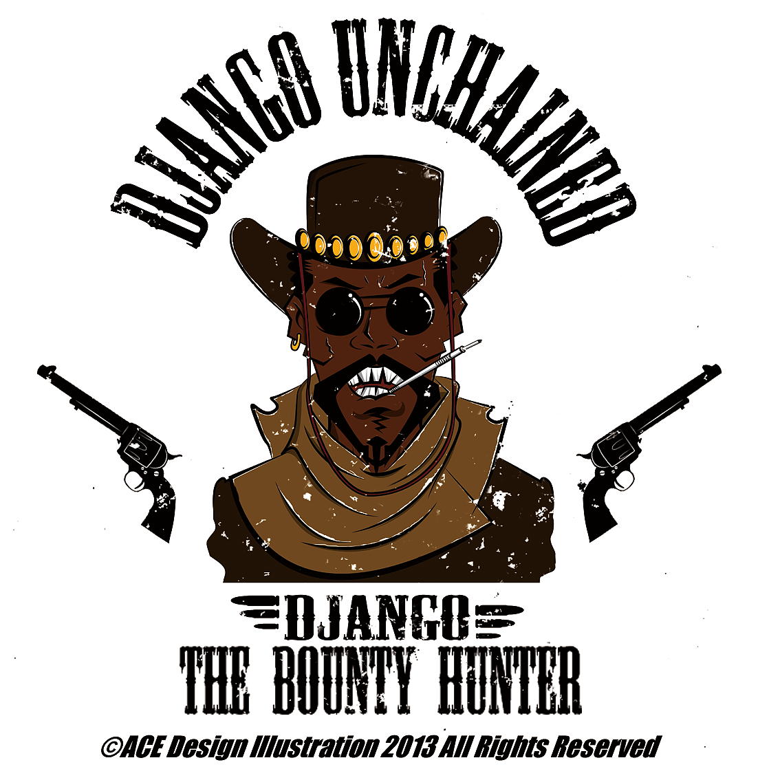 Django unchained（图ZODg5MTk2OA==） - 新锐潮流插画 - 站酷设计师MACE原创素材 - 站酷ZCOOL