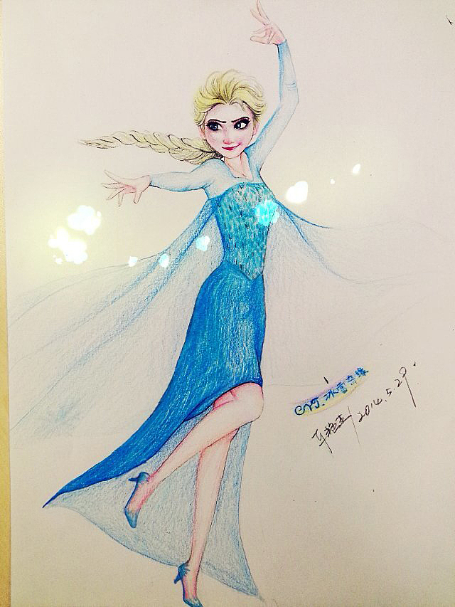 车艳杰  彩铅手绘 