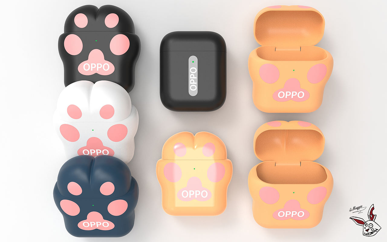 OPPO耳机保护套（猫爪）（图ZMTkwMjk0Njky） - 图案 - 站酷设计师活杀自在原创素材 - 站酷ZCOOL