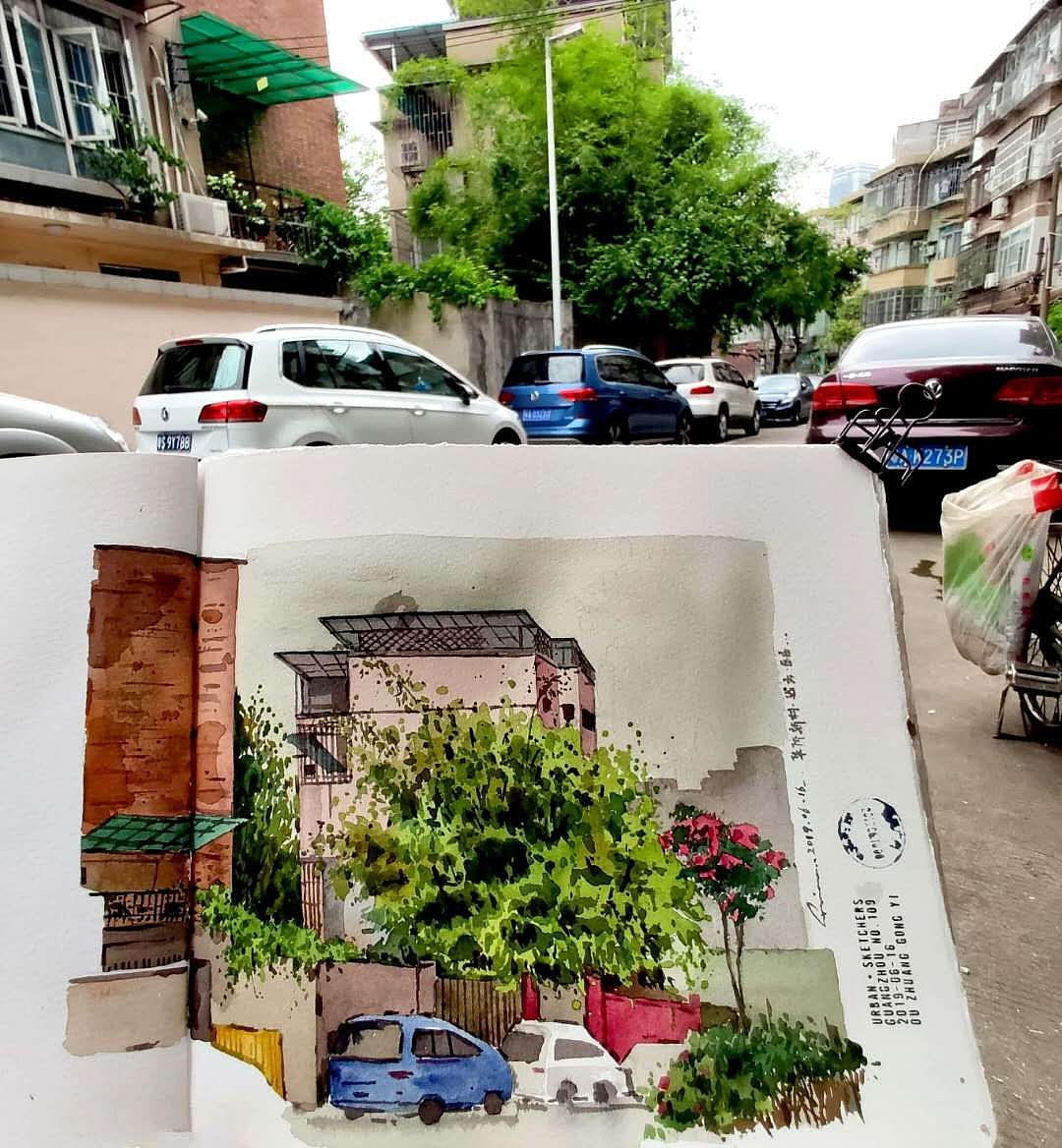 绘本11 那些边走边画的时刻(图ZMTY2Mzc1NTc2) - 绘画 - 站酷设计师画画的陈一丘原创素材 - 站酷ZCOOL