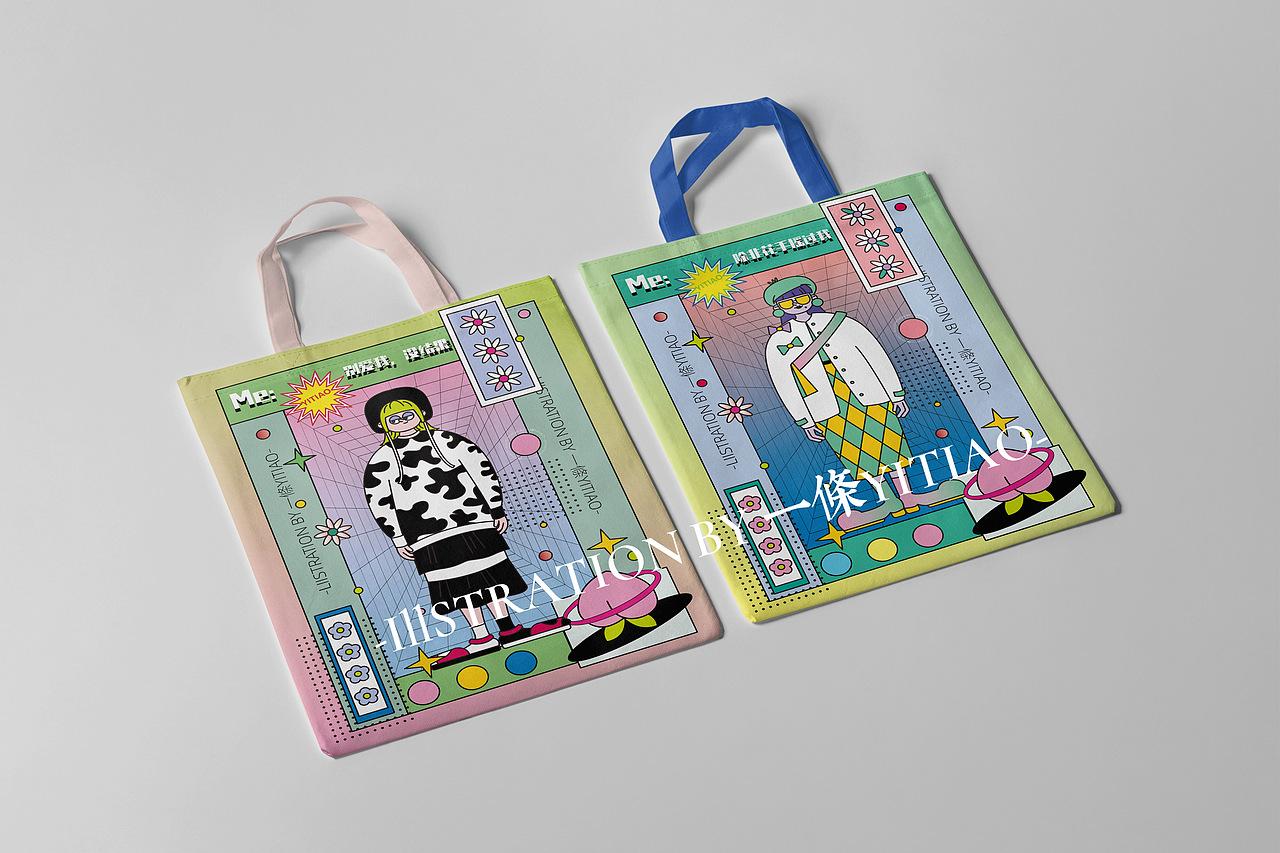 潮流人物海報(bào)+樣機(jī)（圖ZMjU5ODA0NjI4） - 新銳潮流插畫(huà) - 站酷設(shè)計(jì)師一條桃插畫(huà)原創(chuàng)素材 - 站酷ZCOOL