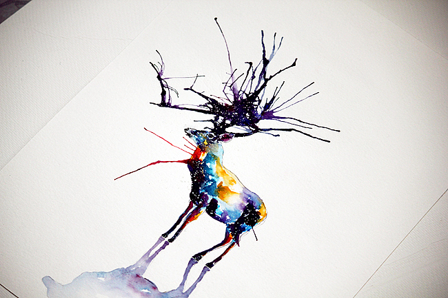 流动的星空（图ZMTI4ODkwNDg=） - 商业插画 - 站酷设计师lvireland原创素材 - 站酷ZCOOL