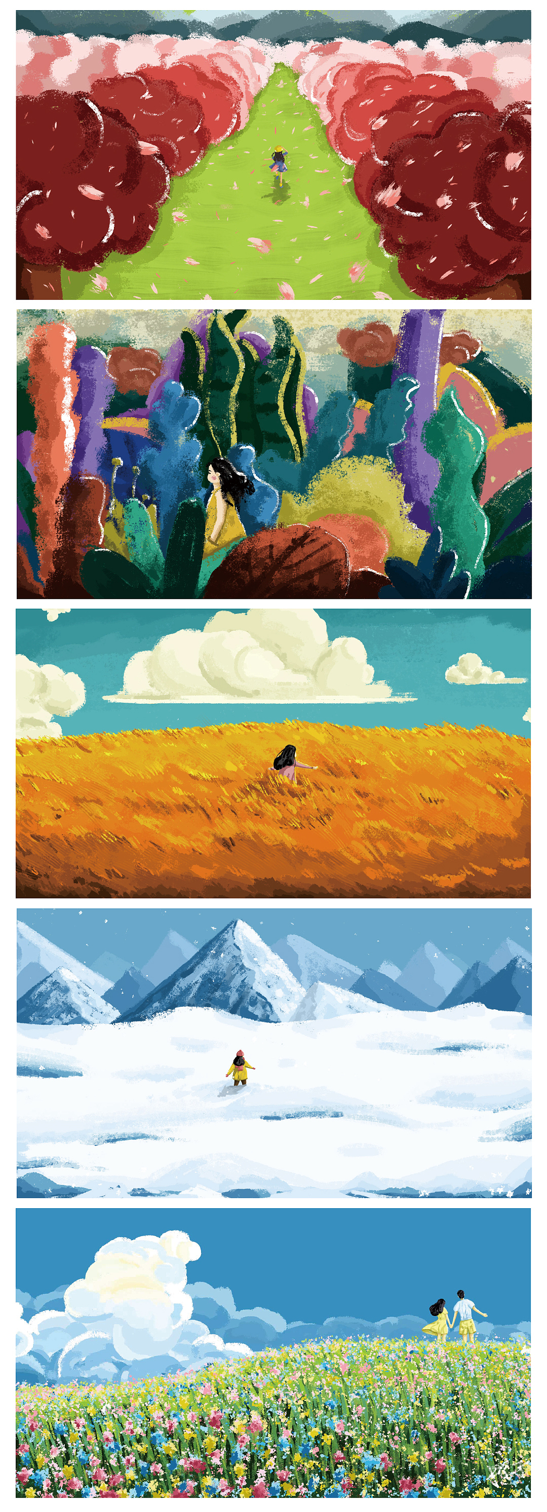 2020插画总结（图ZMjQwMDE3NTI0） - 艺术插画 - 站酷设计师橙亦橙原创素材 - 站酷ZCOOL