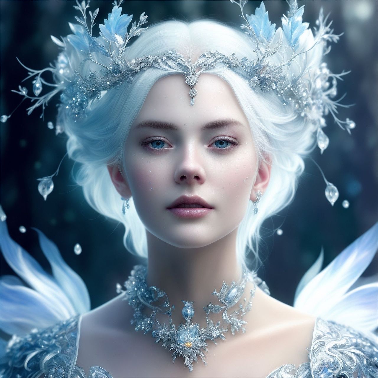 AI绘画 冰雪女王