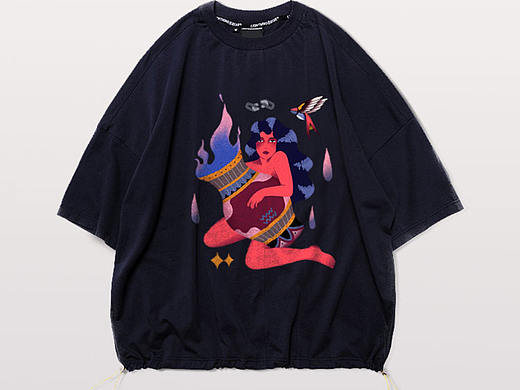 2020 水瓶座 t桖插画（个人主页-ZNTU3Nzc4ODQ=） - 休闲/流行服饰 - 站酷设计师这是画画的狸原创素材 - 站酷ZCOOL