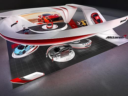 展会、展厅 cad施工图 展示柜 美陈 活动3d商场