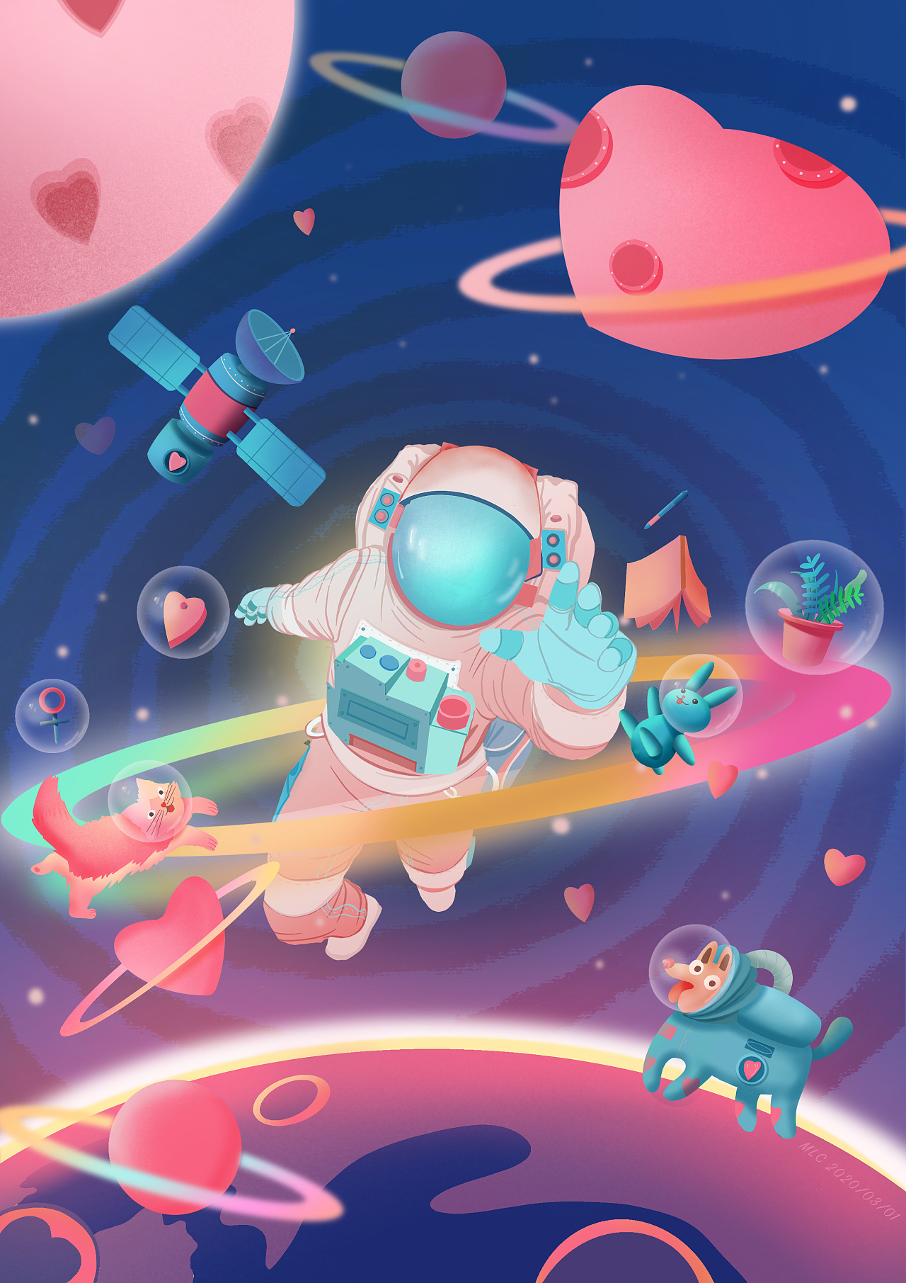 太空系列|插画|创作习作|马良c - 原创作品 - 站酷 (zcool)