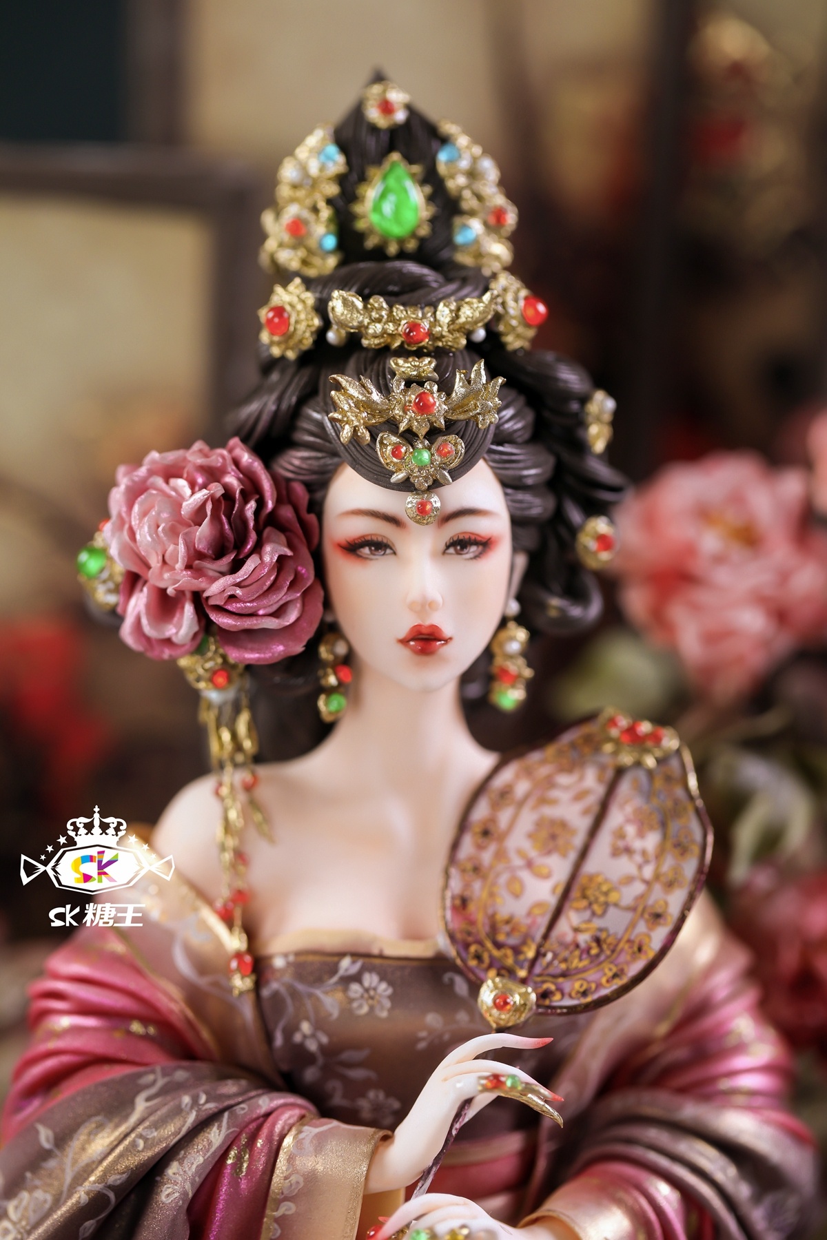 古风翻糖人偶作品  北方有佳人 >这不是手办是可以吃的