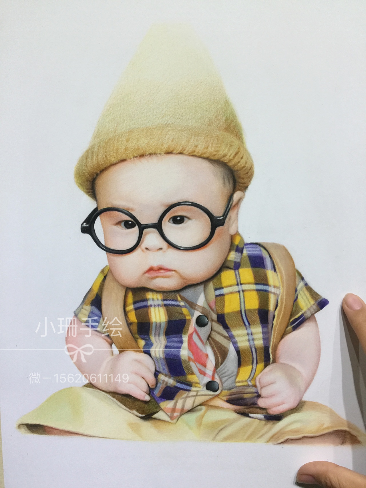 彩铅小像-可爱宝宝