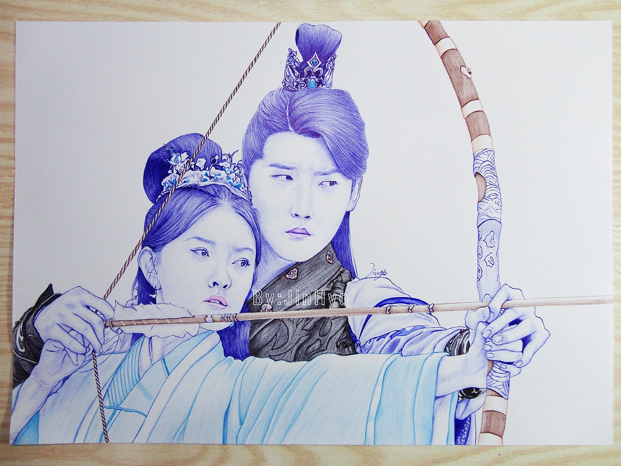 手绘《双世宠妃2》梁洁邢昭林