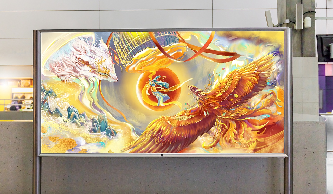 山晓望晴空（图ZMjkxOTE0Njk2） - 艺术插画 - 站酷设计师元气金子原创素材 - 站酷ZCOOL