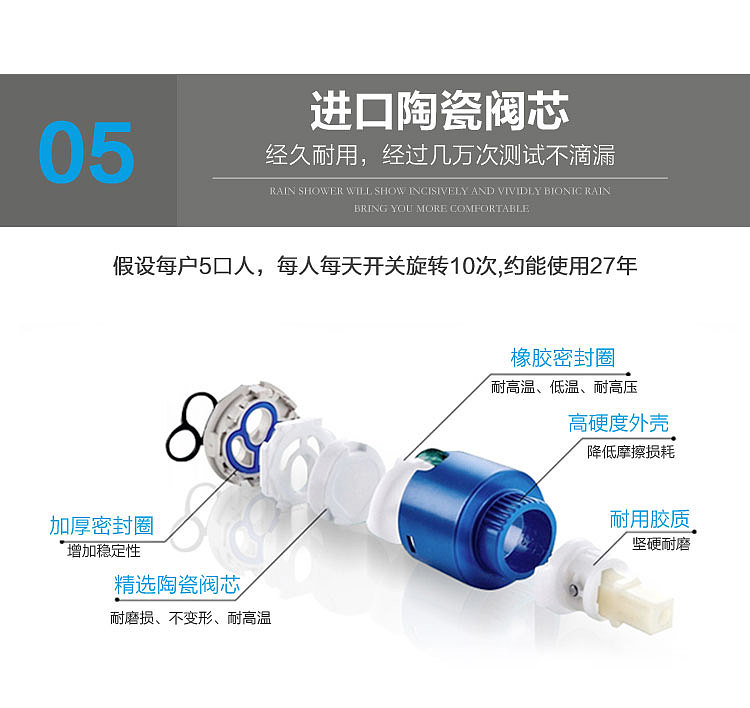 卫浴五金花洒详情链接设计