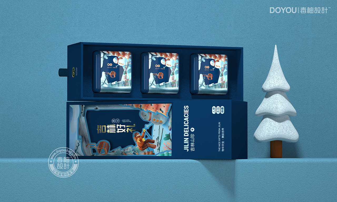 吉林好礼×毒柚设计/物华天宝，美丽吉林，东北文创设计（图ZMjQ4NDU2NDI4） - 包装 - 站酷设计师毒柚包装设计原创素材 - 站酷ZCOOL