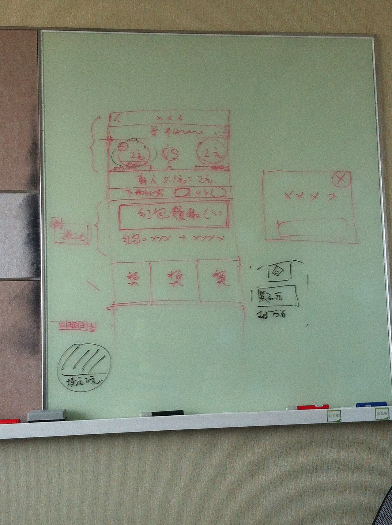 1.0版本上线之后,老板需求有了新想法,然后立马调整,这是我见过最快的版本迭代,此图是下午4点在讨论结构,后来晚上10点设计稿给到重构,凌晨12点给到开发……