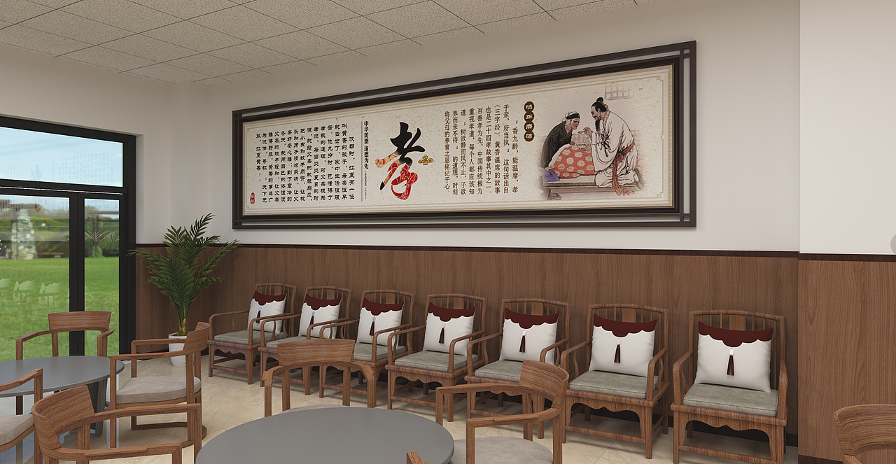 村里老年活动室（图ZMjY4OTU2NTQw） - 其他空间 - 站酷设计师山山黄燕飞原创素材 - 站酷ZCOOL