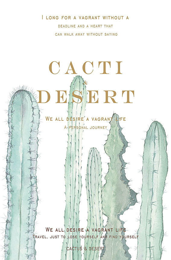 小清新水彩仙人掌 明信片多图（图ZMTI4NjgwODAw） - 商业插画 - 站酷设计师弯总还是不会画猫原创素材 - 站酷ZCOOL