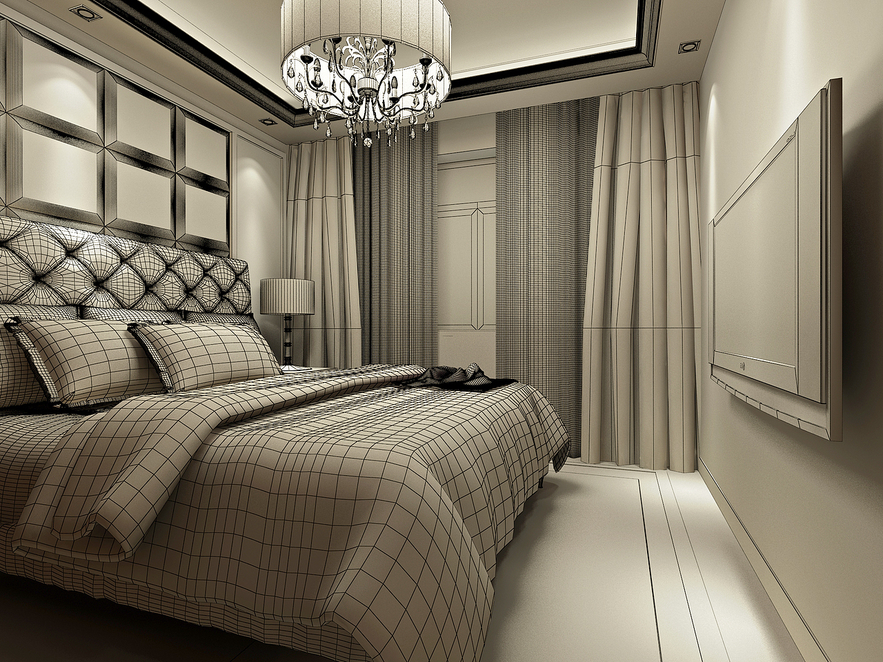 怀仁133平样板房设计