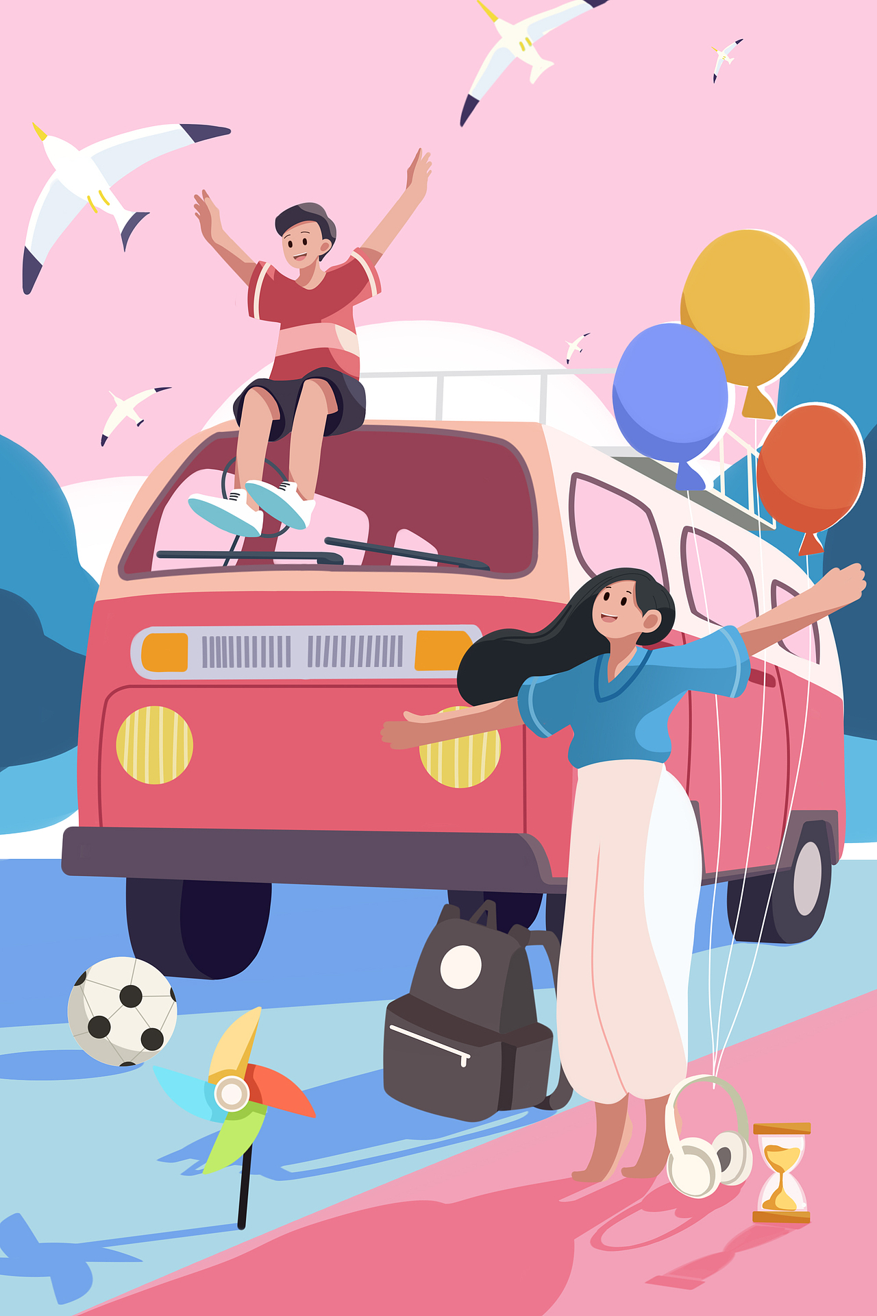 一些扁平插画的作品（图ZMjM1NTU5Nzgw） - 商业插画 - 站酷设计师菲崽原创素材 - 站酷ZCOOL