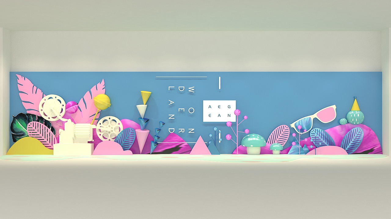 商业空间墙面设计（图ZMTU5NjIyNDg0） - 场景 - 站酷设计师NOSIRRR原创素材 - 站酷ZCOOL