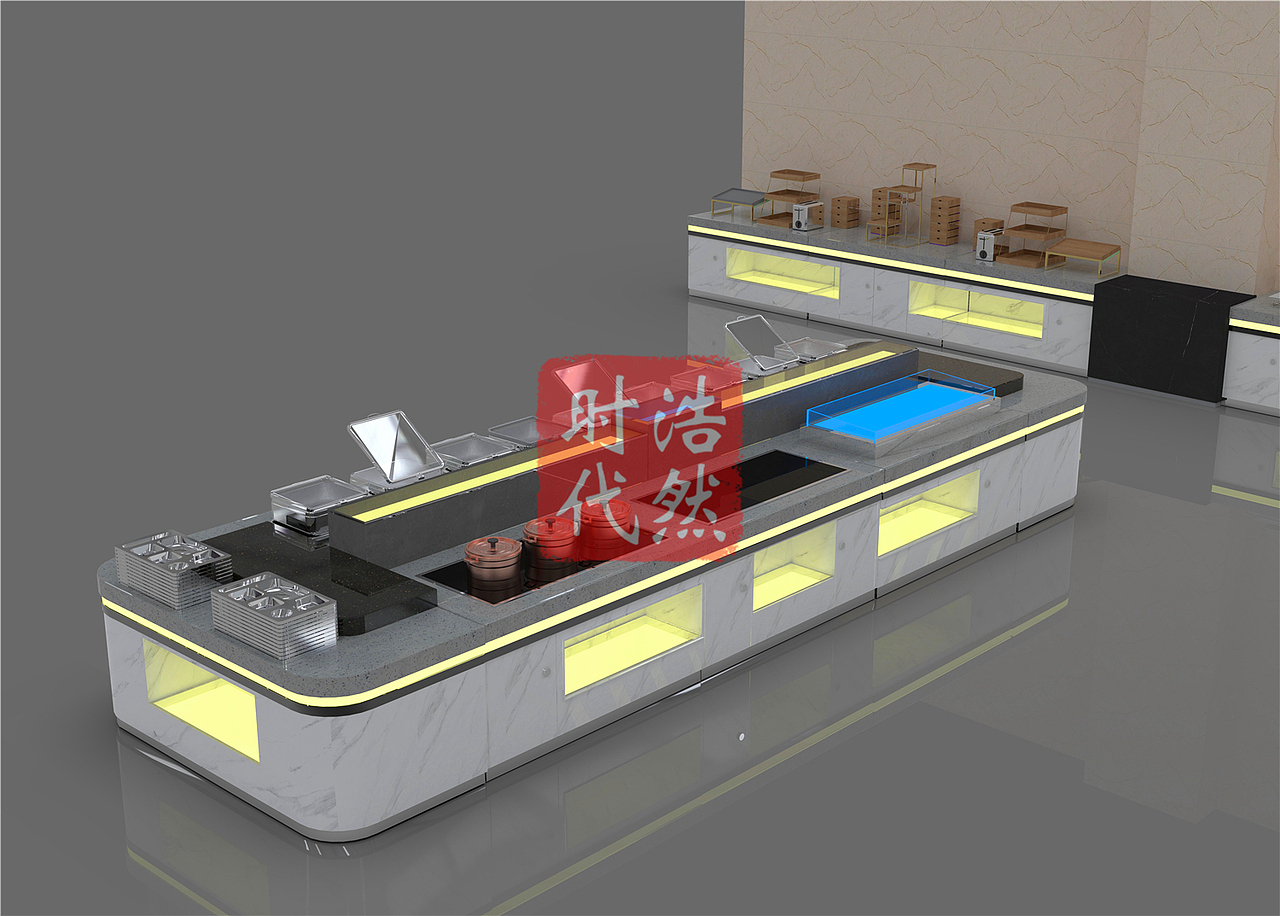 小型宴会厅自助餐台定制设计工厂