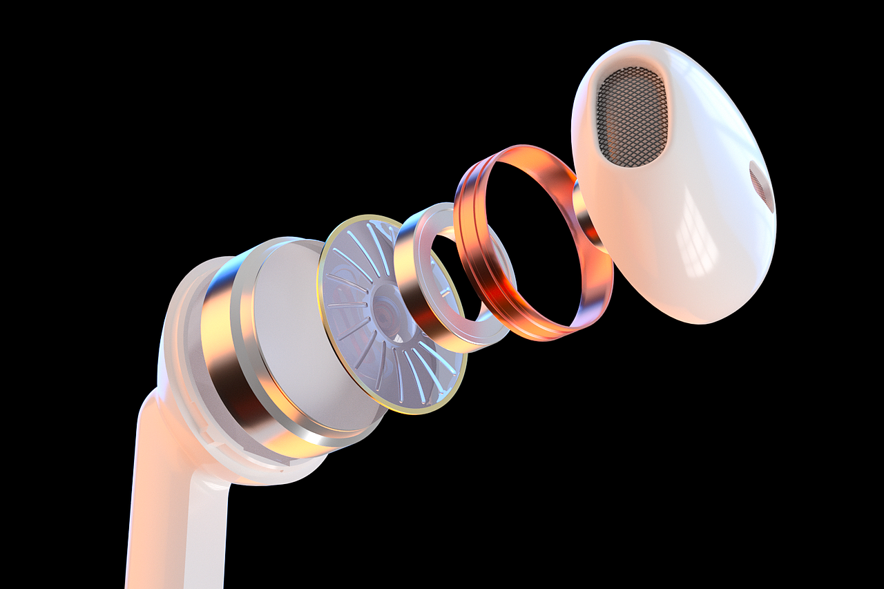 蓝牙耳机产品渲染（图ZMjY1NDQyMTAw） - 产品 - 站酷设计师大蛋好大一只喵原创素材 - 站酷ZCOOL