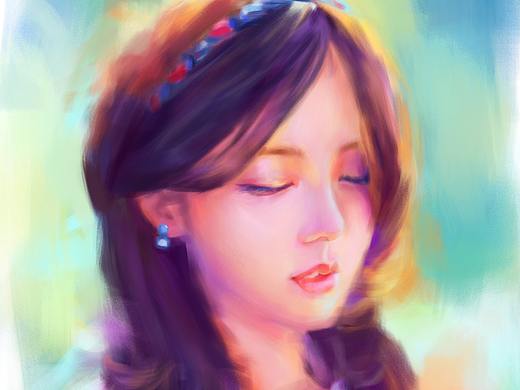 朦朧絢麗的小姐姐（個人主頁-ZNDE0MTExMTI=） - 創(chuàng)作習作 - 站酷設(shè)計師丨力力丨原創(chuàng)素材 - 站酷ZCOOL