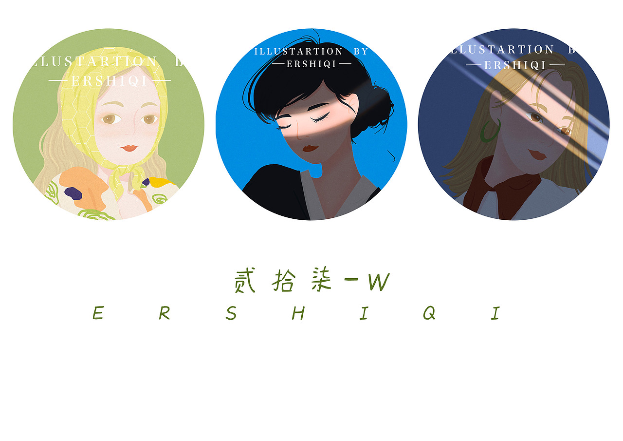 人像插画（图ZMjYwMDI1MjY4） - 商业插画 - 站酷设计师贰拾柒_W原创素材 - 站酷ZCOOL