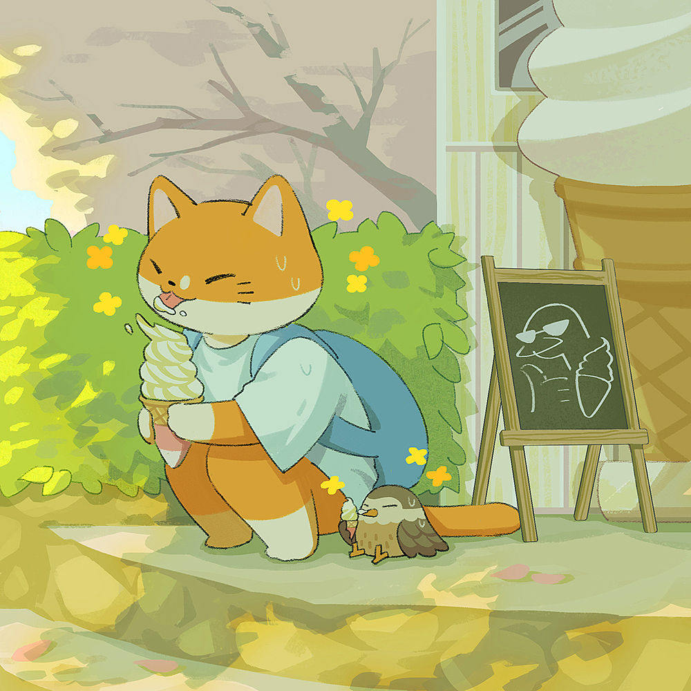 《橘橘的小小旅行》系列插画