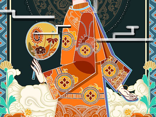 人物皮影创作2年前elijah0228平面-图案皮影设计练习2年前景吖景平面