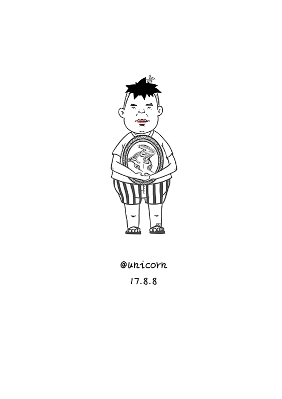 每日一画_桃小淘 27/100（图ZODgwMzU3NjA=） - 新锐潮流插画 - 站酷设计师unciorn原创素材 - 站酷ZCOOL