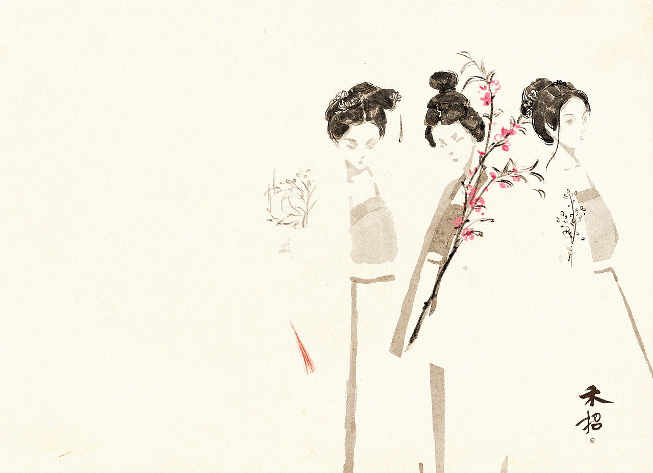 娉娉袅袅十三余‖古风女子群像（图ZMjg2ODAzODY4） - 创作习作 - 站酷设计师柳相禾招原创素材 - 站酷ZCOOL