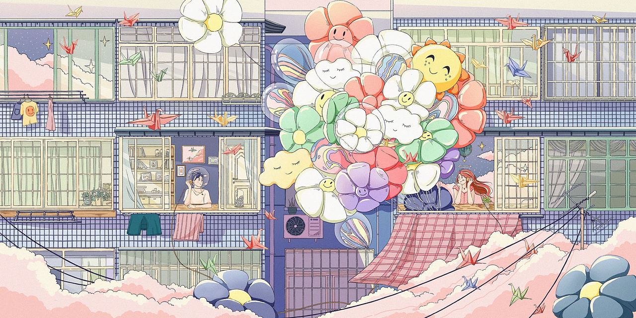 【学员作业】awuwu-《愿望气球》(图ZMzE4Mzc3MTU2) - 商业插画 - 站酷设计师冯渡插画工作室原创素材 - 站酷ZCOOL