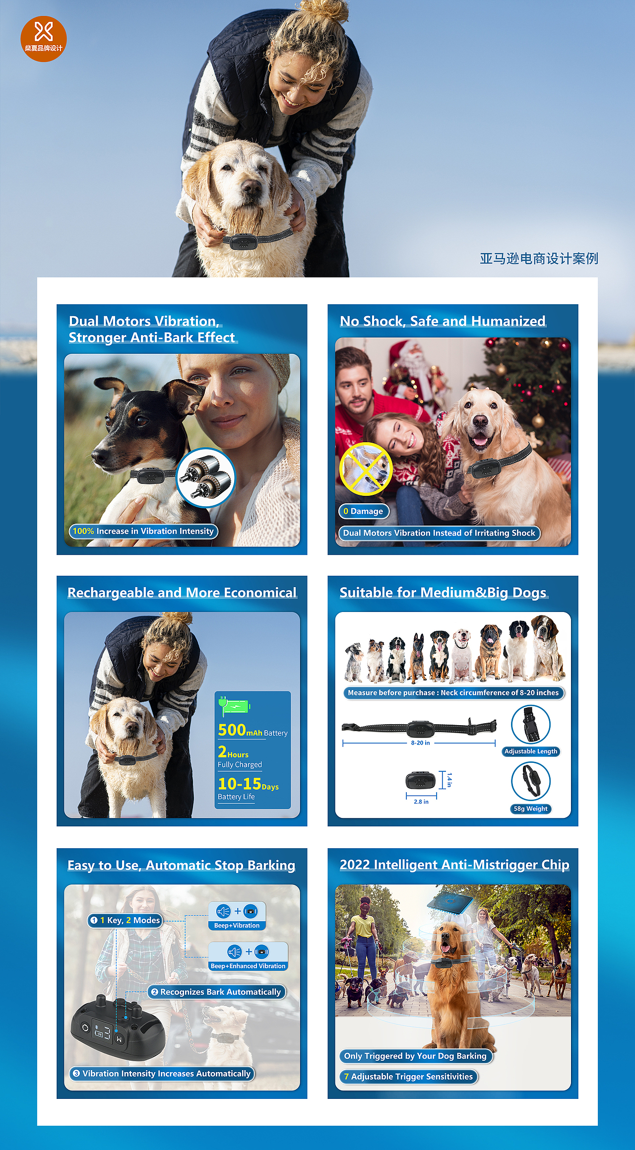 亚马逊宠物产品主副图设计A+页面设计打造品牌爆款