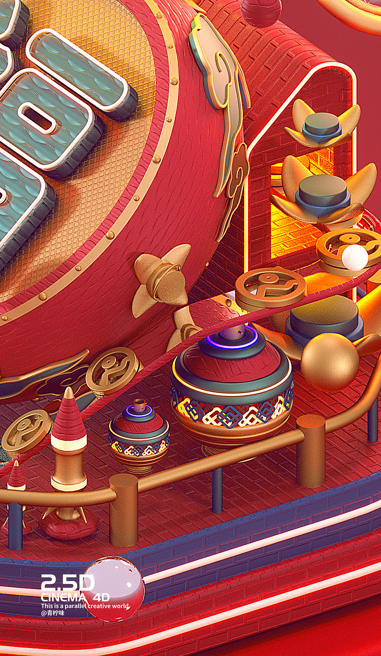 C4D-Parallel 2.5D（图ZMTk0MzUwNDI0） - 其他三维 - 站酷设计师三六八复机原创素材 - 站酷ZCOOL