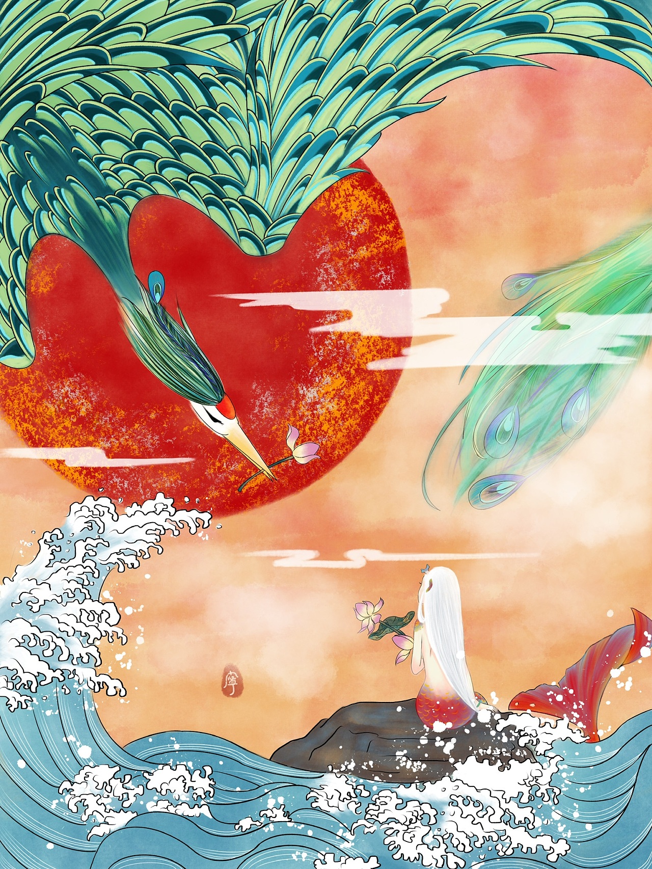 1年前 100 1 0 成都  |  插画师 原创  -  插画  -  创作习作 一颗不