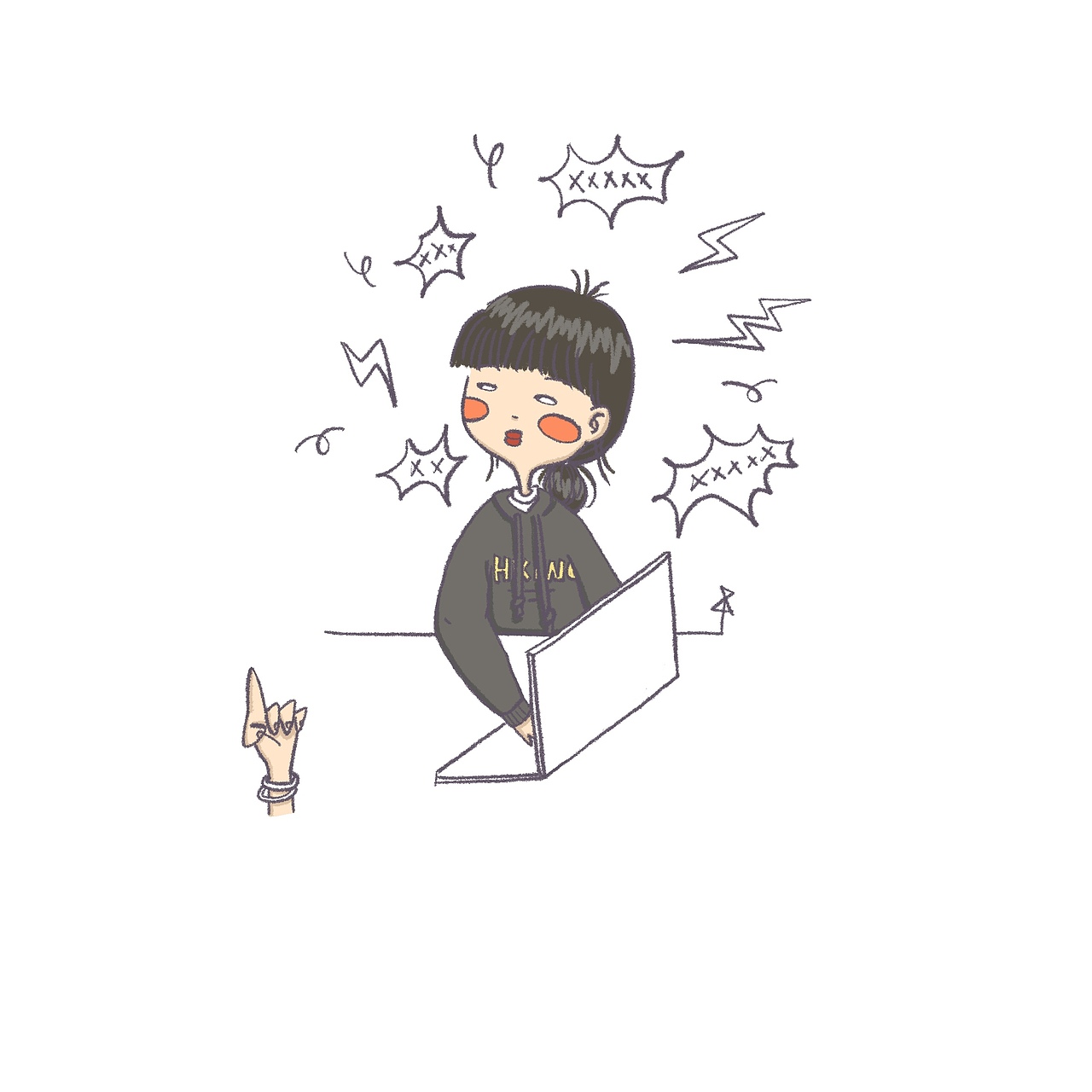 🚨是我不够静！！！（图ZMjc2NzQzMzgw） - 创作习作 - 站酷设计师怂松原创素材 - 站酷ZCOOL