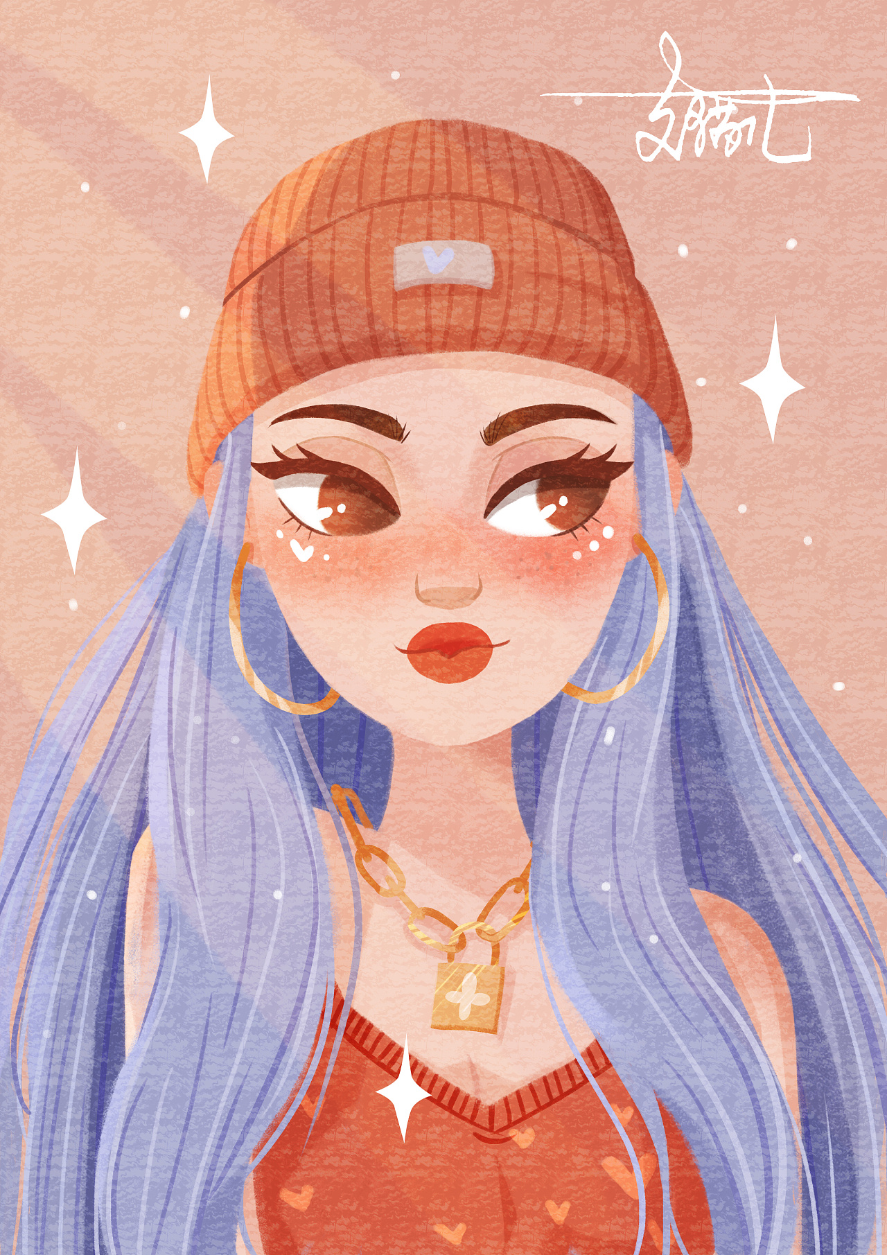 欧美风格头像|插画|创作习作|支猫儿_原创作品-站酷zcool