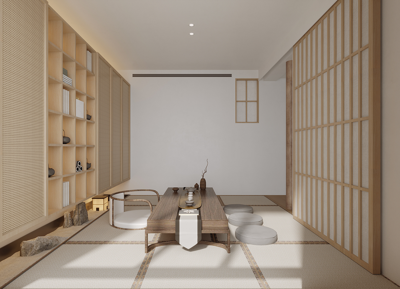 日式居住空间（图ZMjYyNTM2NzU2） - 家装设计 - 站酷设计师大白启原创素材 - 站酷ZCOOL