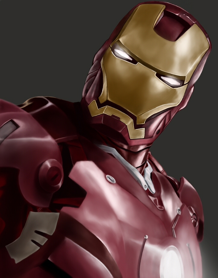 钢铁侠(临摹)|插画|游戏原画|bboyordie_原创作品-站酷zcool
