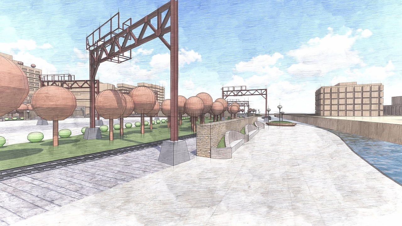 车水马龙——闸北区景观设计