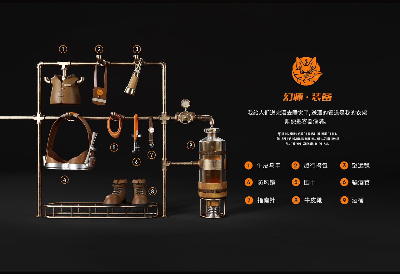 幻師IP延展-選我所愛-美酒旅人（圖ZMjc1NjUyOTQ0） - IP形象 - 站酷設(shè)計師馬可_琛嵐原創(chuàng)素材 - 站酷ZCOOL