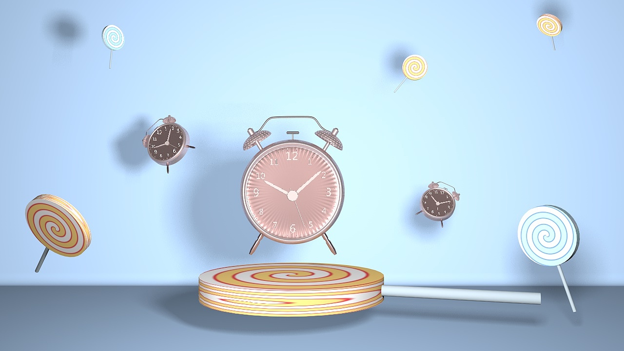 C4D鬧鐘練習(xí)-2（圖ZMTUxNzk4NjUy） - 其他三維 - 站酷設(shè)計(jì)師筱小語(yǔ)原創(chuàng)素材 - 站酷ZCOOL