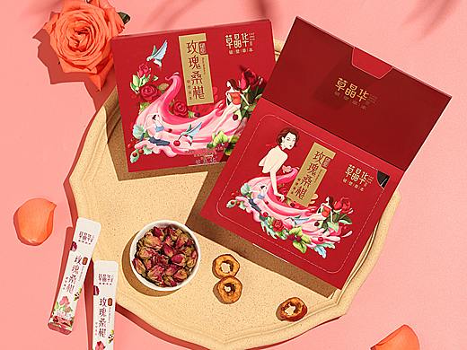 品茗草晶华玫瑰桑椹茶