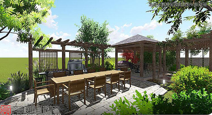 郑州别墅庭院设计施工,郑州龙湖林溪湾别墅庭院设计,郑州别墅庭院设计,郑州别墅花园设计施工