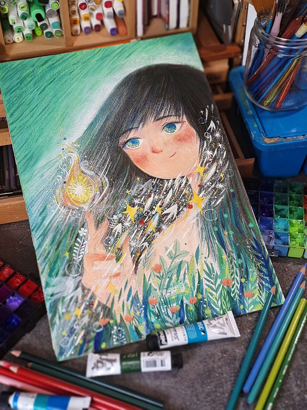 原创插画《微光》（图ZMzAyMTgxMTcy） - 艺术插画 - 站酷设计师张天奇原创素材 - 站酷ZCOOL