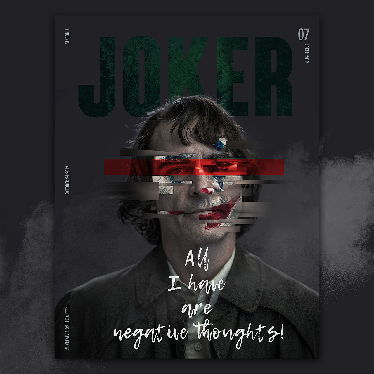 小丑2019 海报设计 (joker)