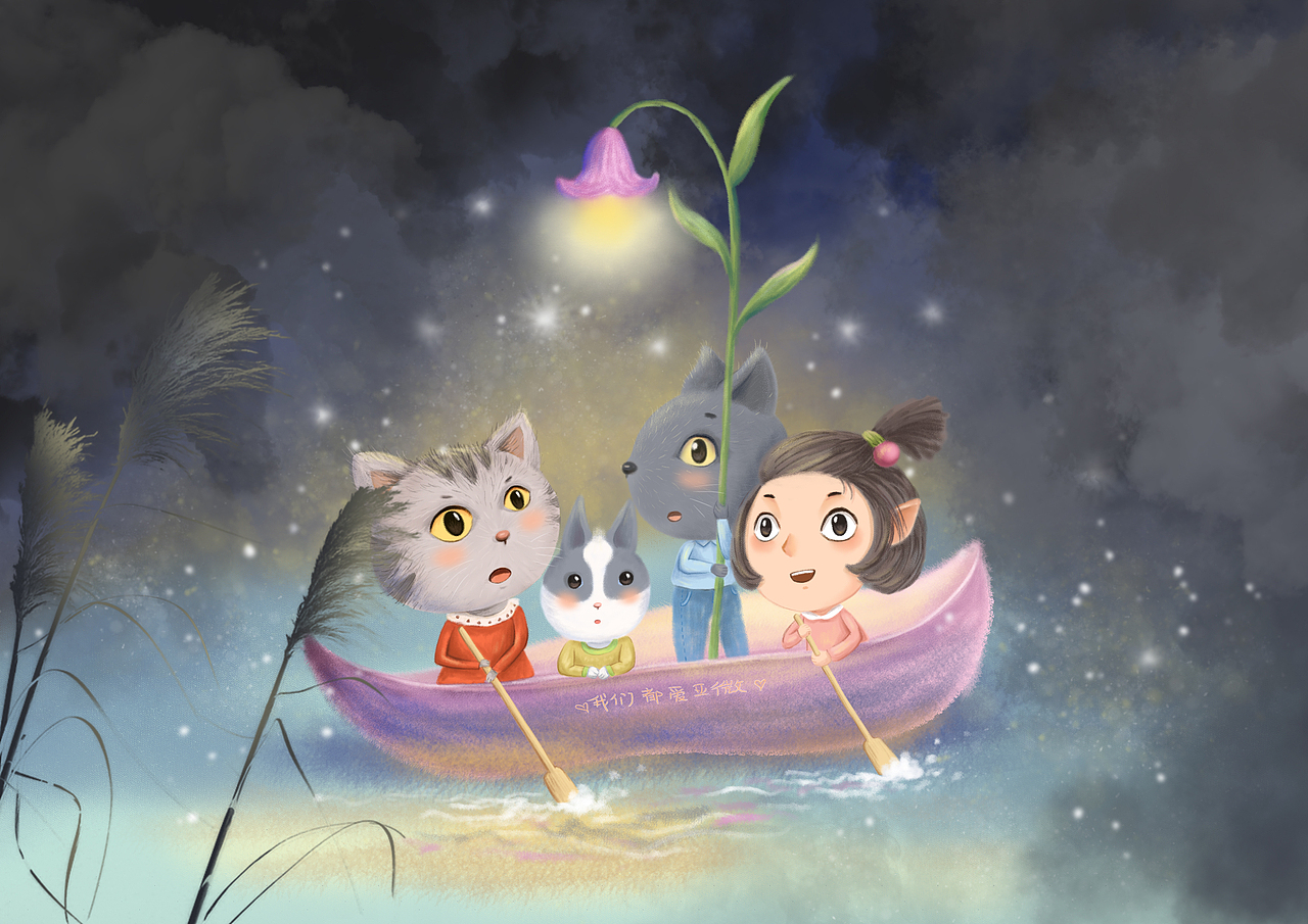 吾家有女（图ZMjM1MzYyNTgw） - 儿童插画 - 站酷设计师画花原创素材 - 站酷ZCOOL