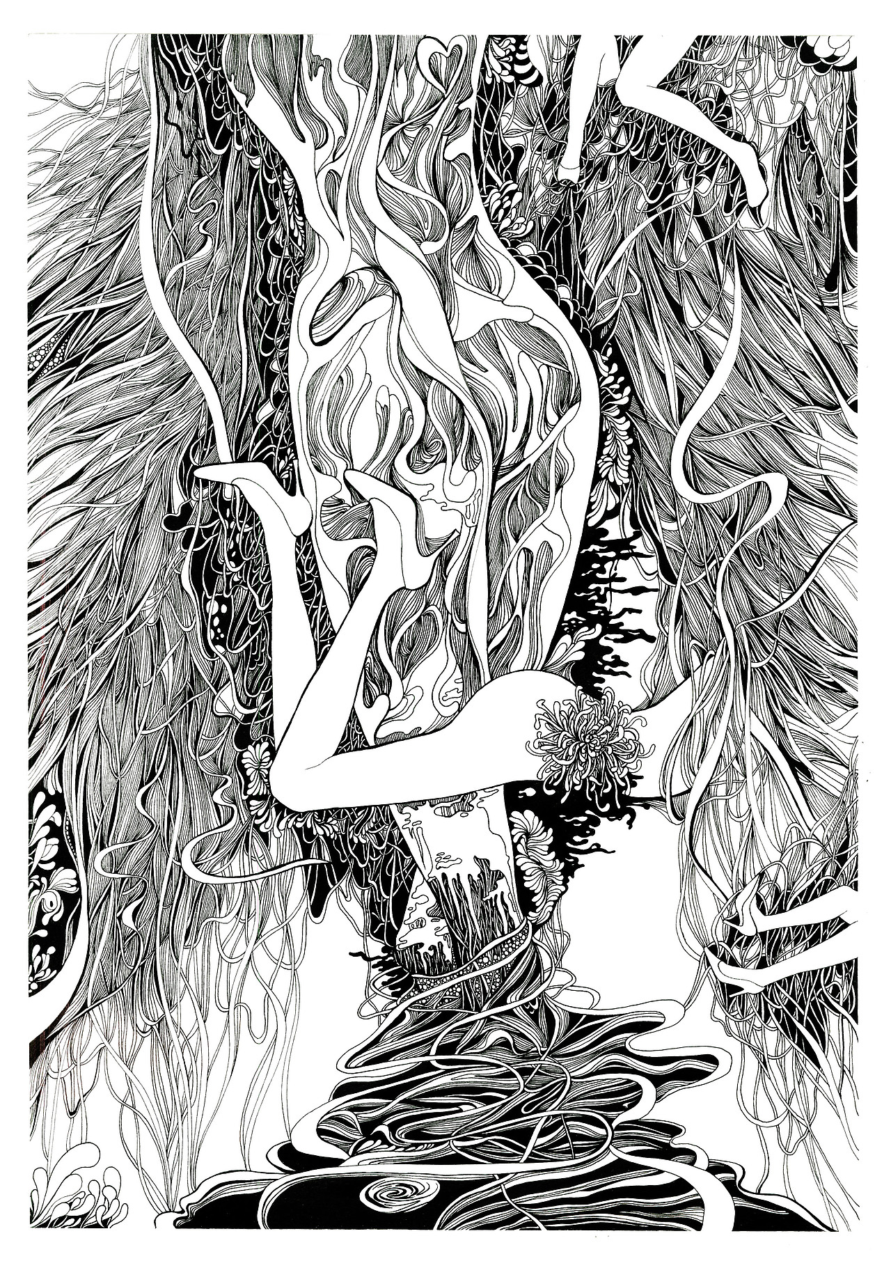 《归》（图ZMjA4MzU2MzY=） - 艺术插画 - 站酷设计师_kmomo原创素材 - 站酷ZCOOL